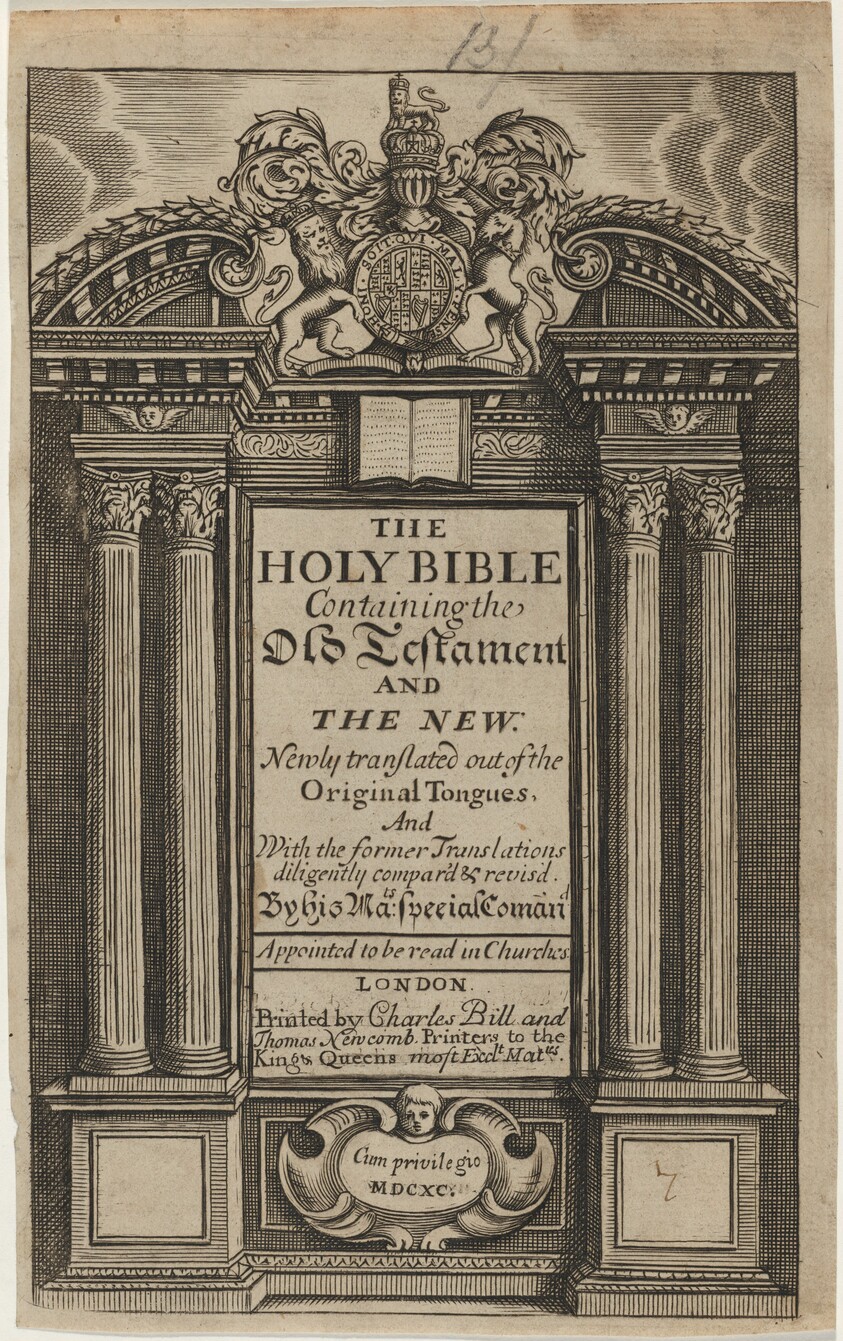 Title Page to the Bible