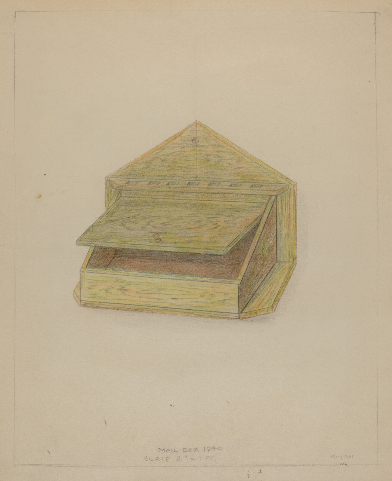Mail Box, Franklin C. Moyan, c. 1936