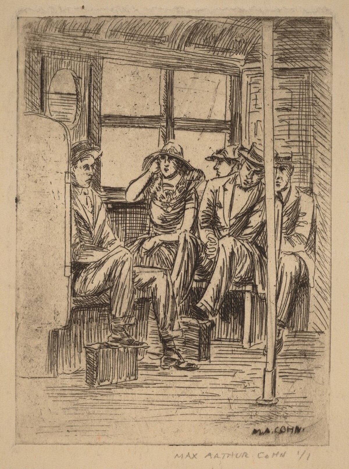 Untitled (Interior of Subway Car)