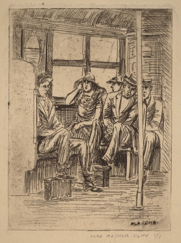 Untitled (Interior of Subway Car)