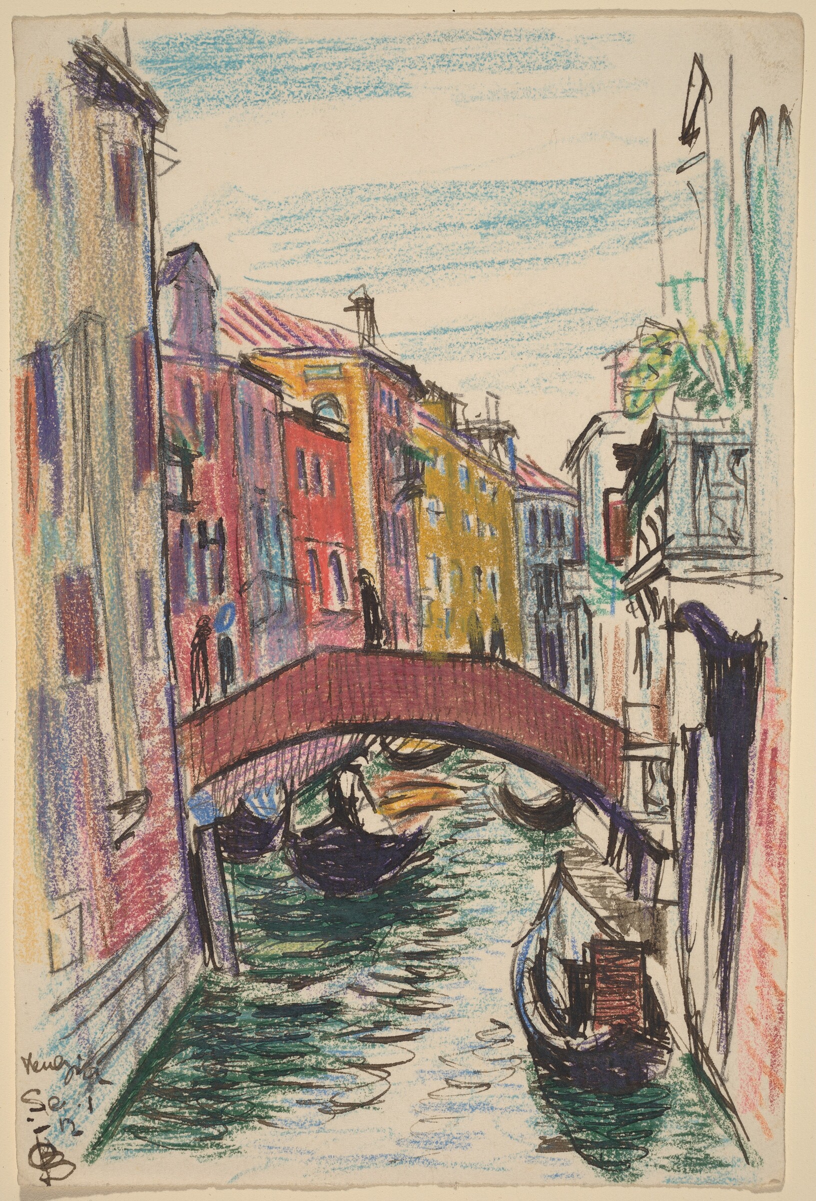 Canal, Venice, Oscar F. Bluemner, 1912