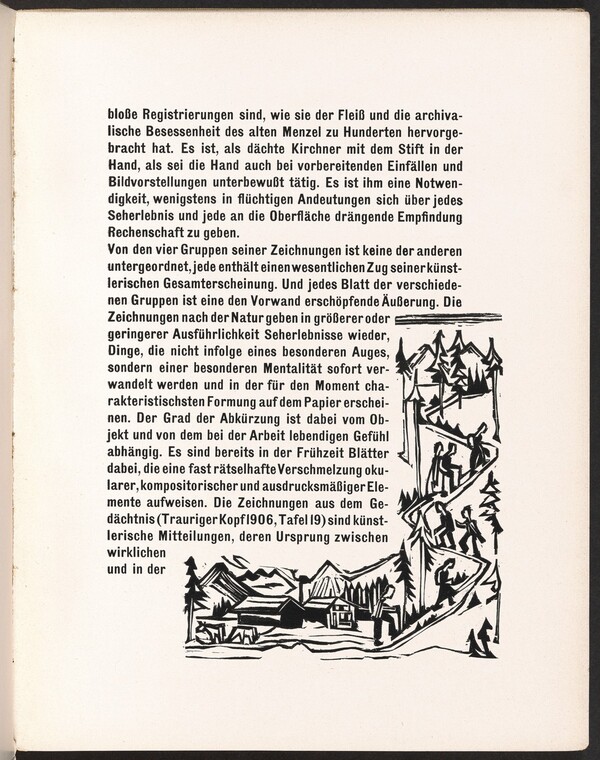 In-text plate from Kirchner Zeichnungen (Kirchner Drawings)