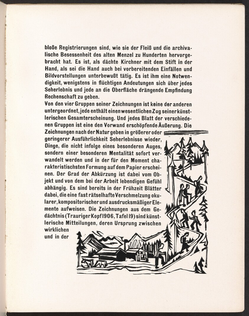 In-text plate from Kirchner Zeichnungen (Kirchner Drawings)