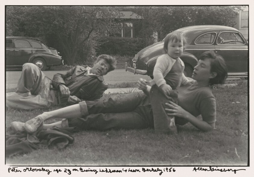 Peter Orlovsky age 23 on Ginny Lehrman's lawn Berkeley