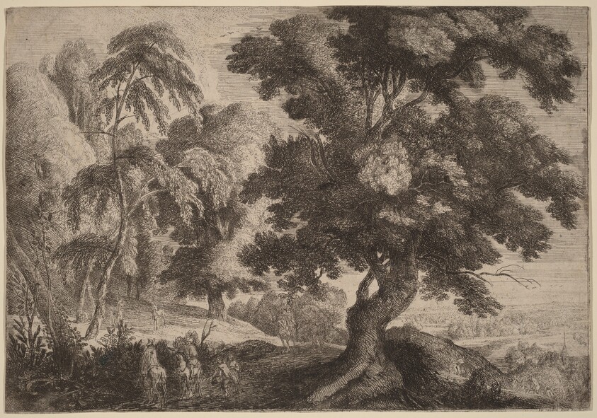 Landscape with Two Deer