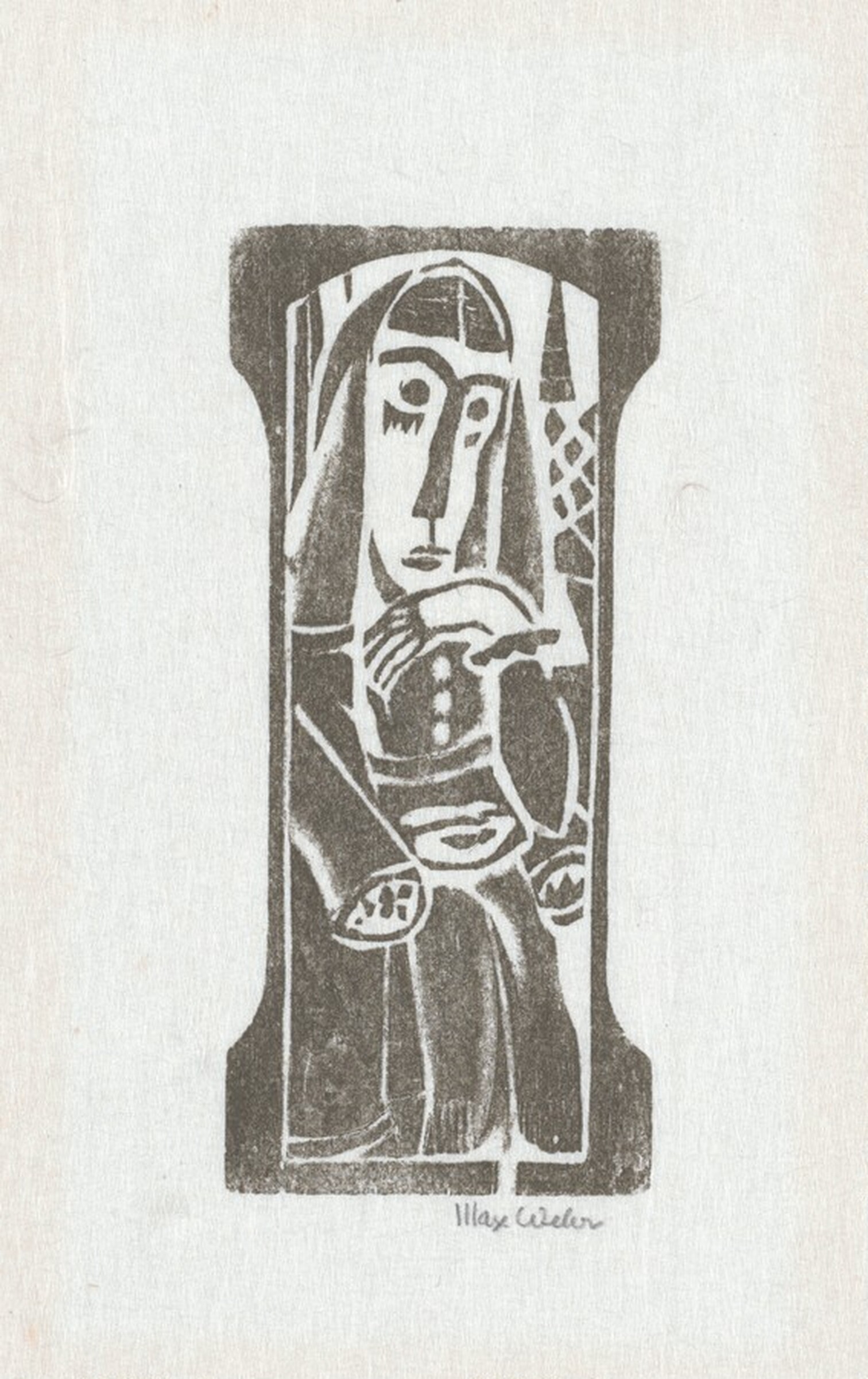 Seated Figure, Max Weber, 1919-1920