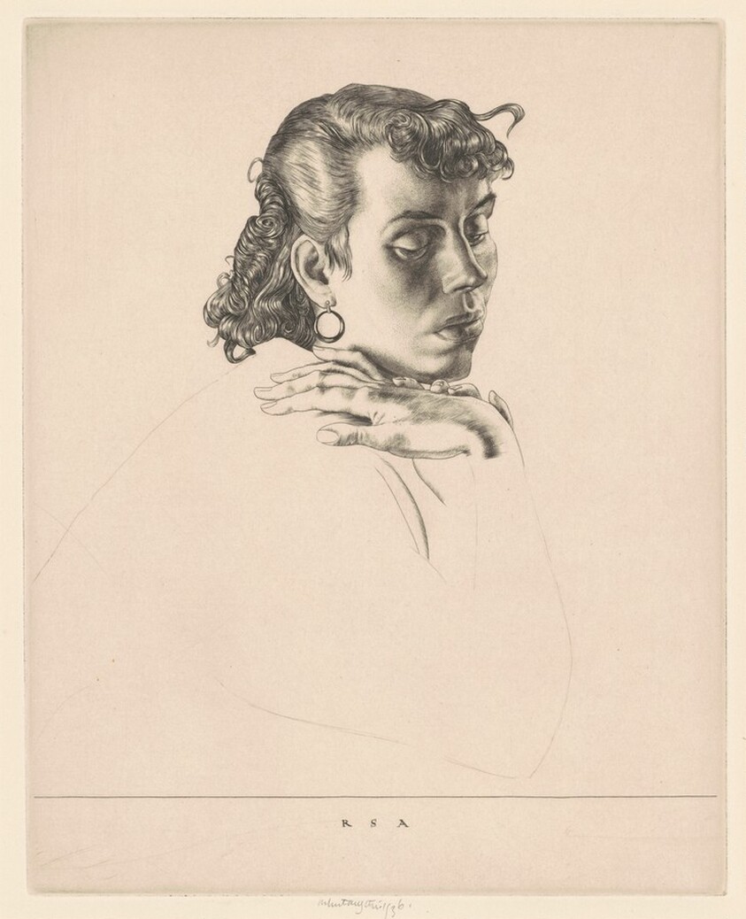 Study of a Girl's Head