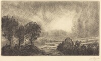 Landscape with Storm (Paysage d'orage), Alphonse Legros