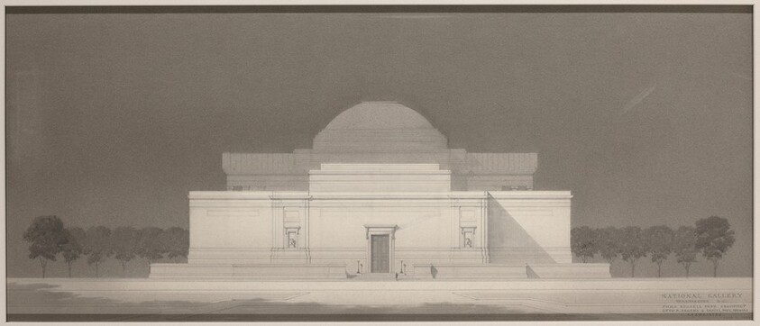 End Elevation; Scheme with Dome