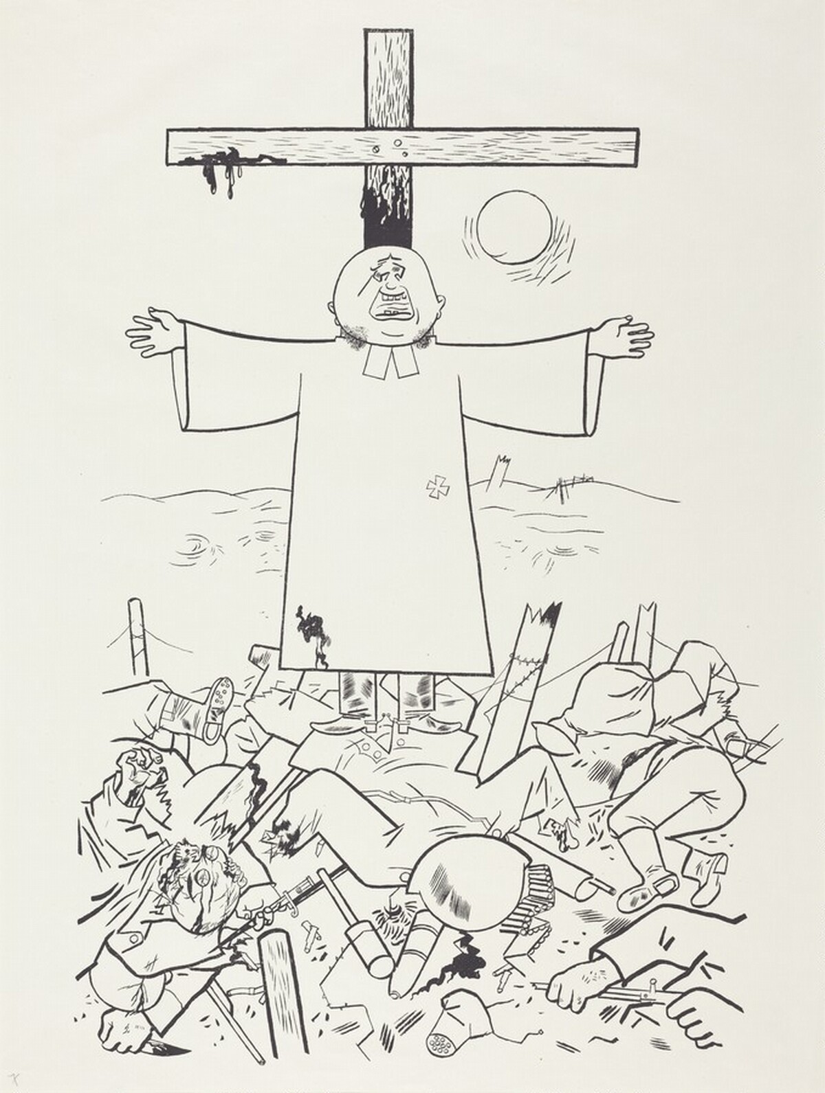 "They thunder forth from their clouds about gentleness and forbearance, while they sacrifice human victims to the God of love." ("Da donnern sie Sanftmut und Duldung aus ihren Wolken und bringen dem Gott der Liebe Menschenopfer.")