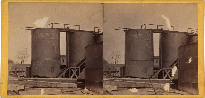 Crude Oil Tanks, Clark & Sumner, Standard Petroleum Refinery, Pittsburg, Pennsylvania