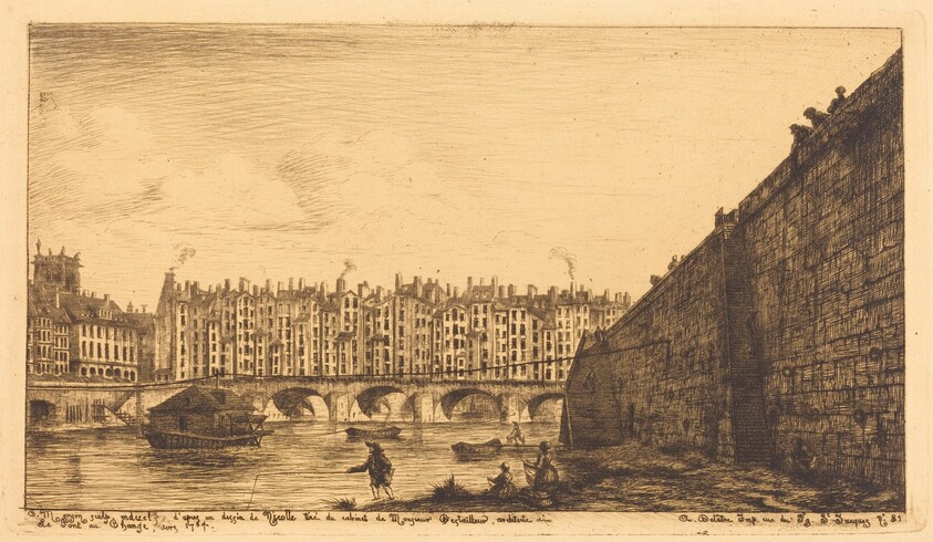 Le Pont-au-Change, Paris, vers 1784