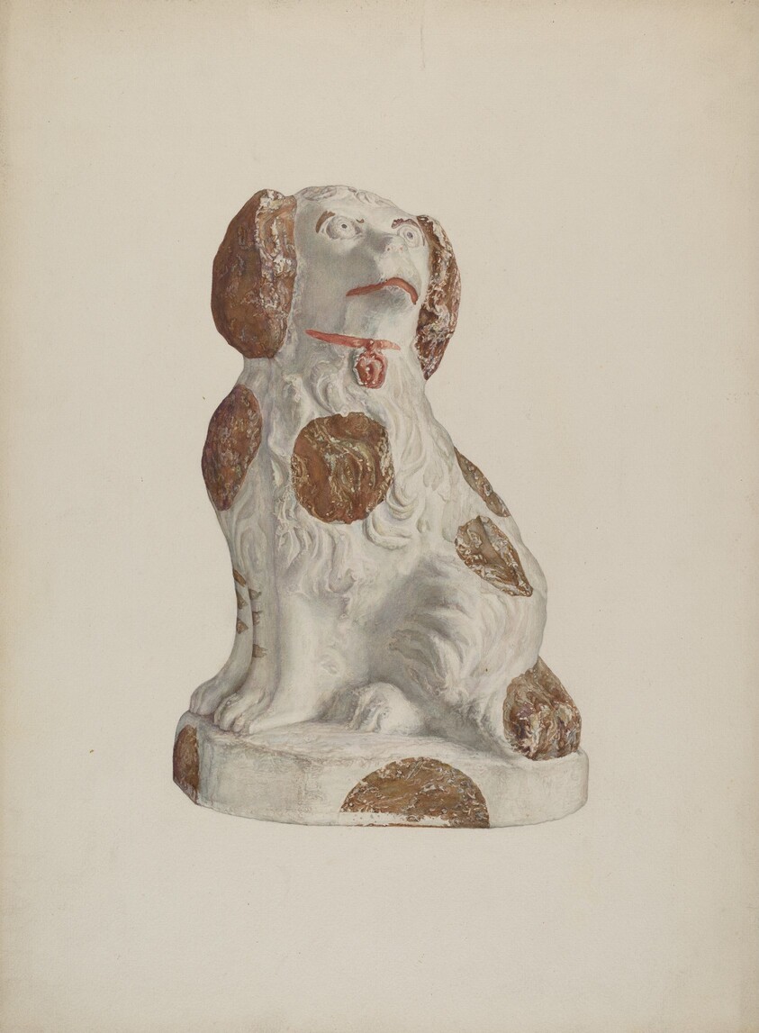 Chalkware Dog
