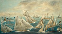 Imaginary Regatta of America's Cup Winners, American 19th Century, 1889 or after