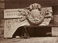 Ornamental Sculpture from the Paris Opera House (Arch Detail), Louis-Émile Durandelle, 1865