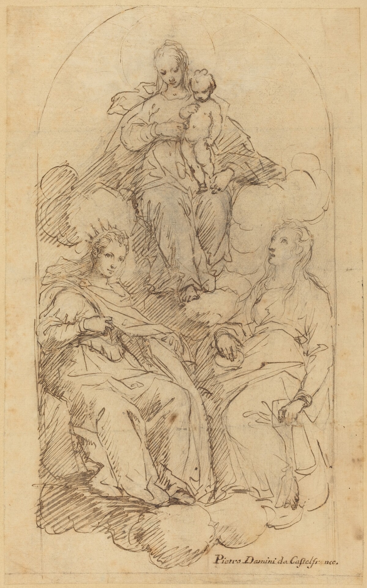 The Virgin and Child Adored by Saint Catherine and Another Female Saint