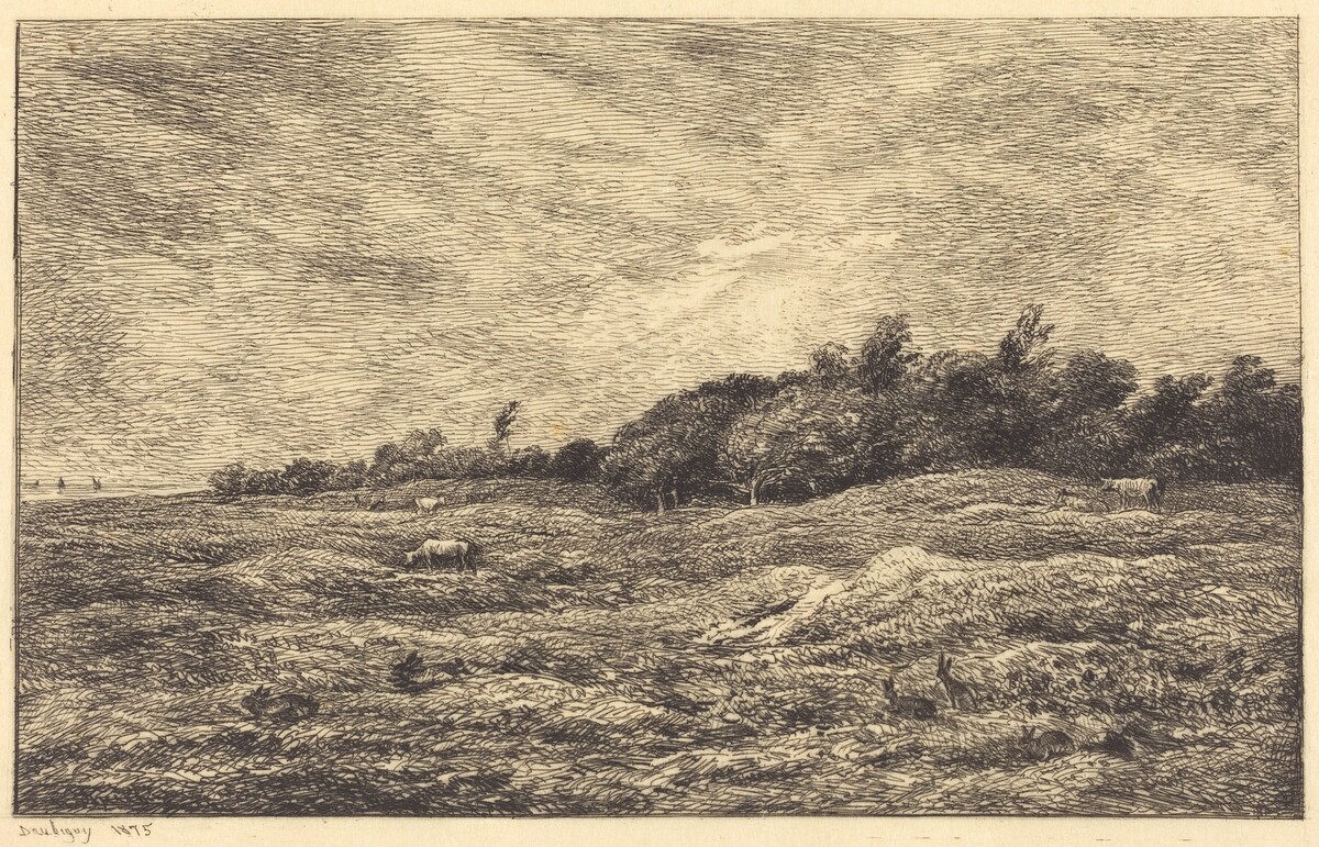 The Meadow at Grave, near Villerville  (Le Pre des Graves, a Villerville)