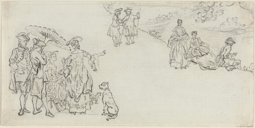 Ladies and Gentlemen in a Country Park