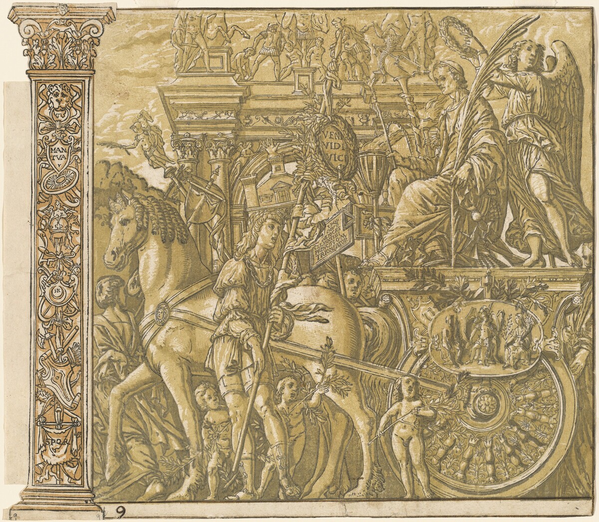 The Triumph of Julius Caesar [no.9 plus 2 columns]