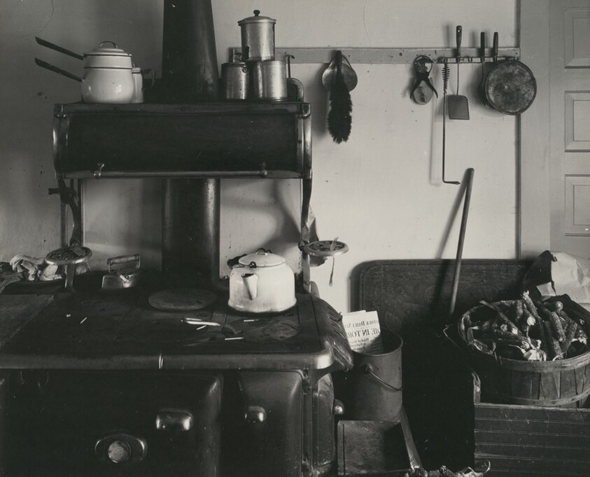 Interior with Stove, Ed's Place near Norfolk, Nebraska