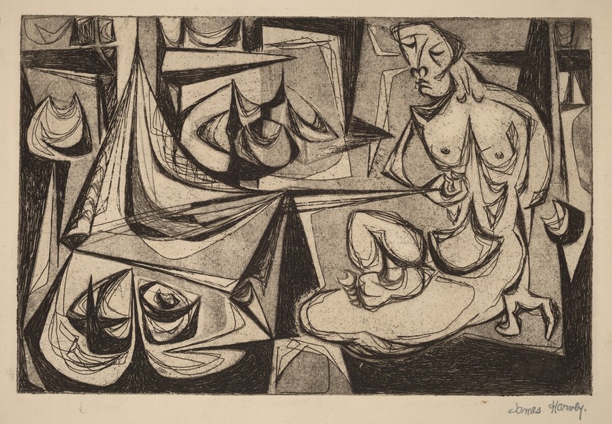 Untitled (Seated Nude Model)