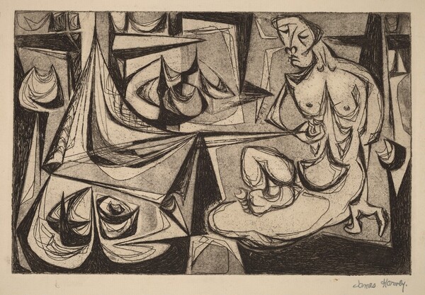 Untitled (Seated Nude Model)