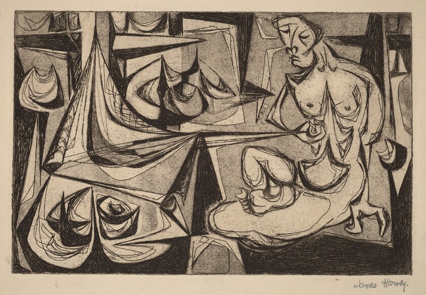 Untitled (Seated Nude Model)