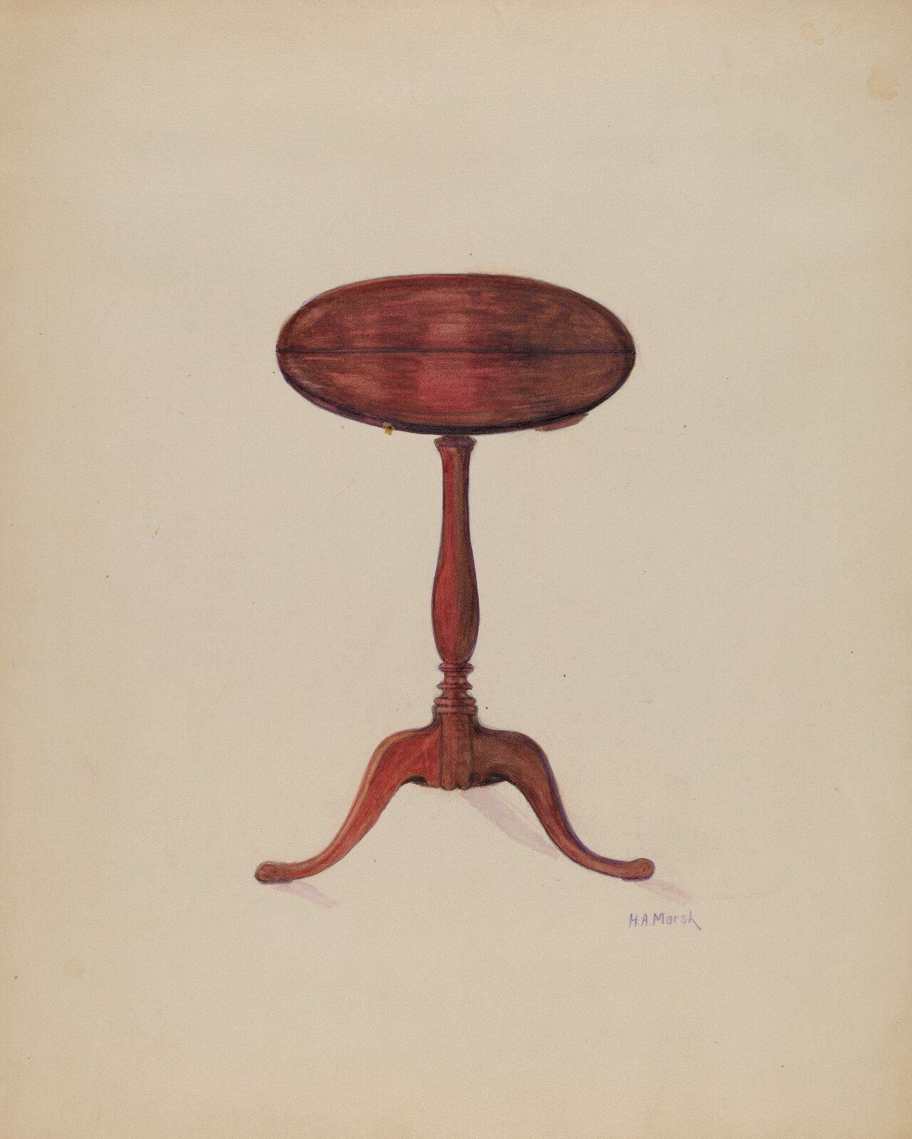 Tilt Top Table, Herbert Marsh, c. 1937