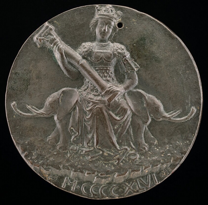 Fortitude Holding a Broken Column [reverse]