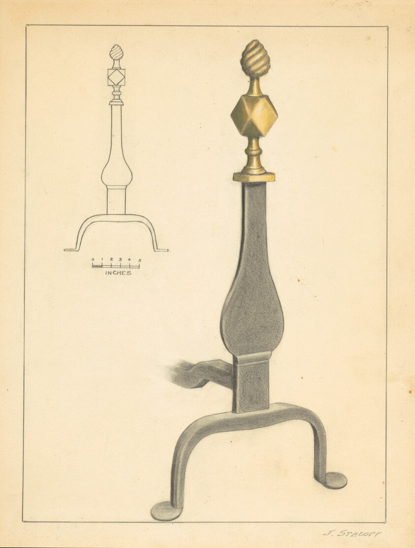 Andiron (one of pair)