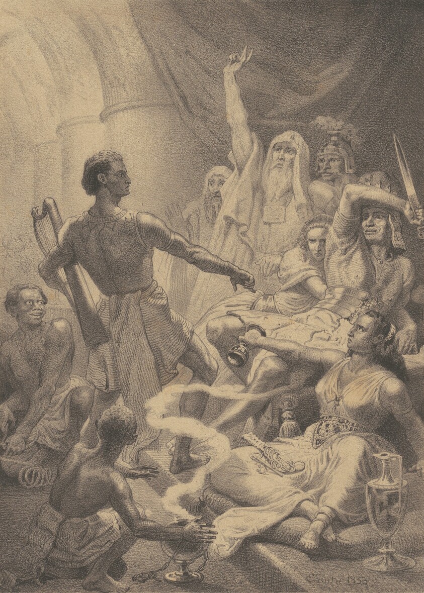 David Playing before Saul