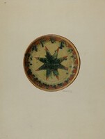 Pa. German Small Plate, Eugene Shellady, 1938
