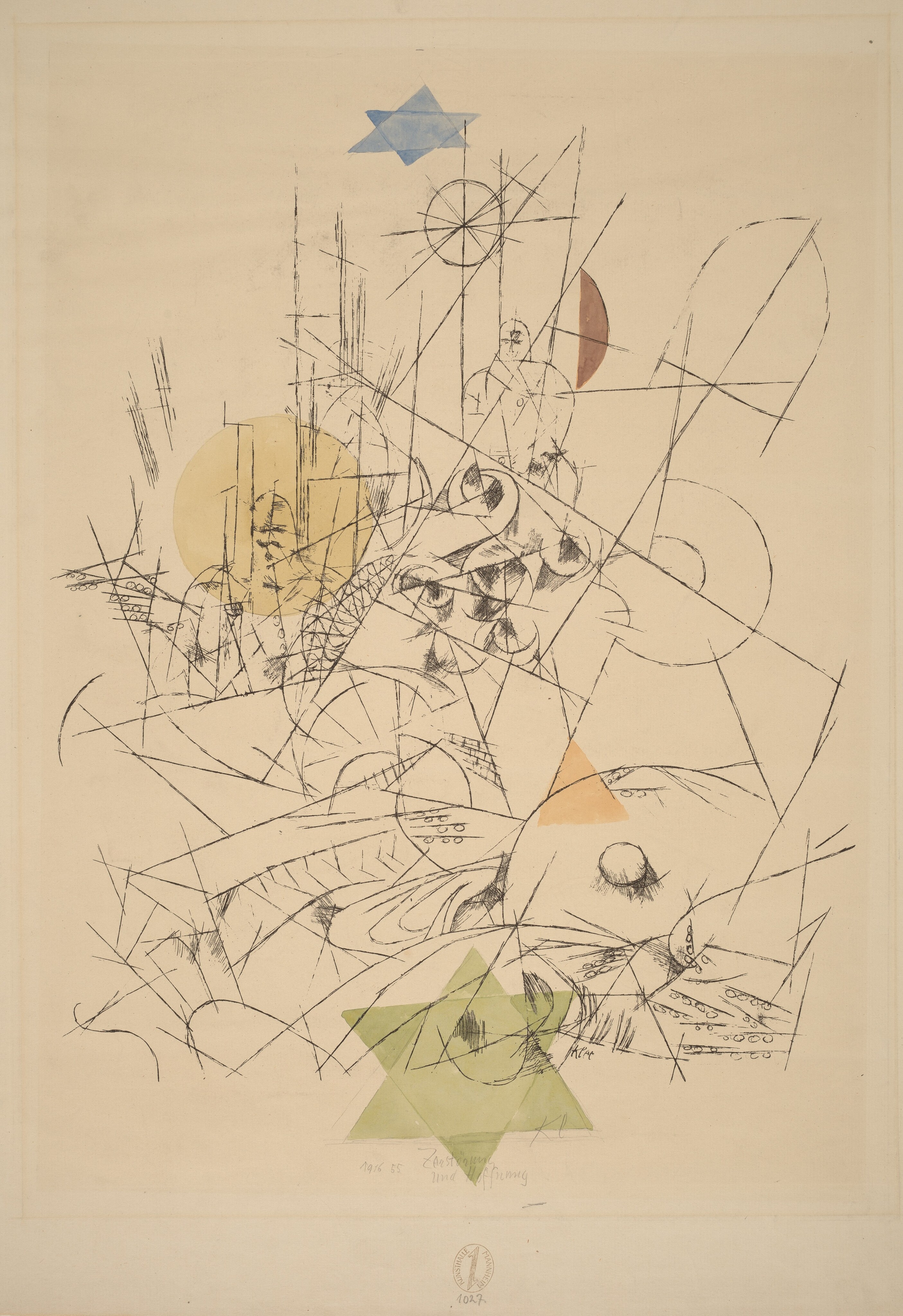 Hope and Destruction (Zerstörung und Hoffnung) by Paul Klee