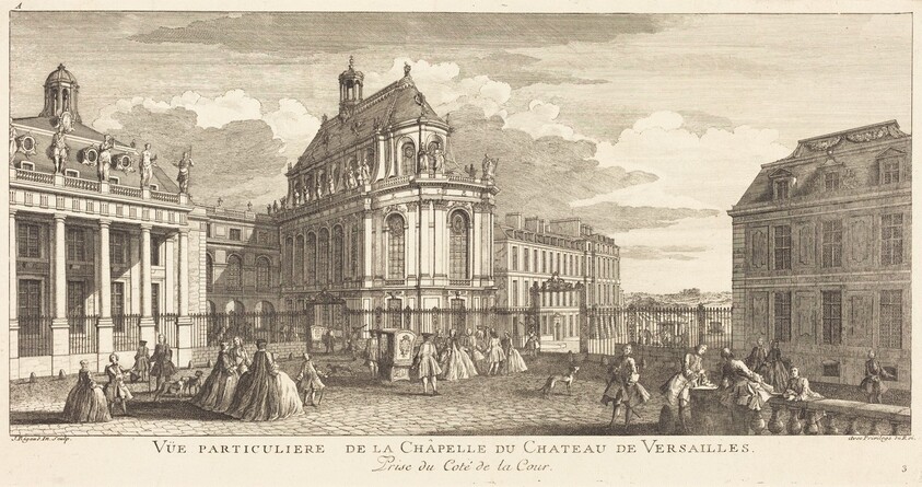 Vue Particuliere de la Chapelle du Chateau deVersailles