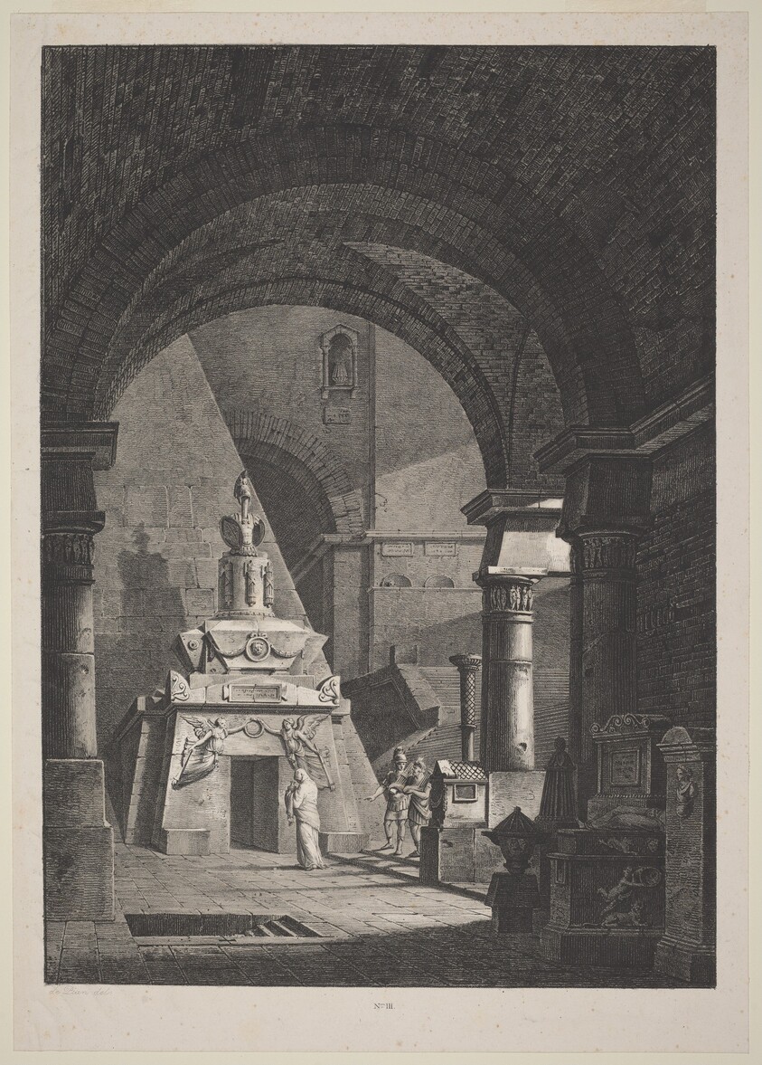Interior of an Ancient Roman Sepulchre