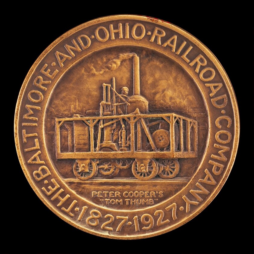 Baltimore and Ohio Railroad Centennial Medal [obverse]