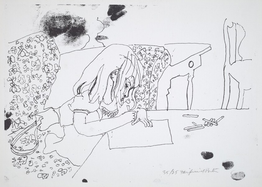 Child Writing (Lizzie Drawing)