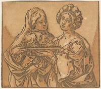 Herodias and Salome, Bartolomeo Coriolano after Guido Reni, 1631