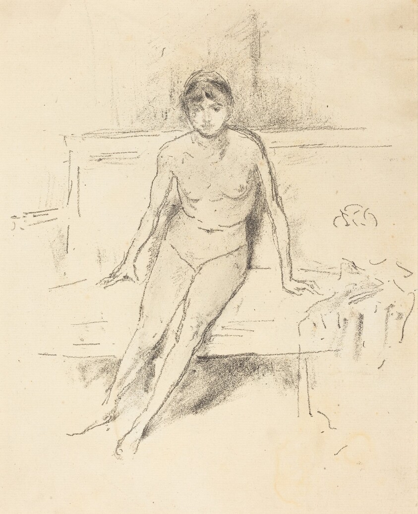 Nude Model on an Empire Sofa