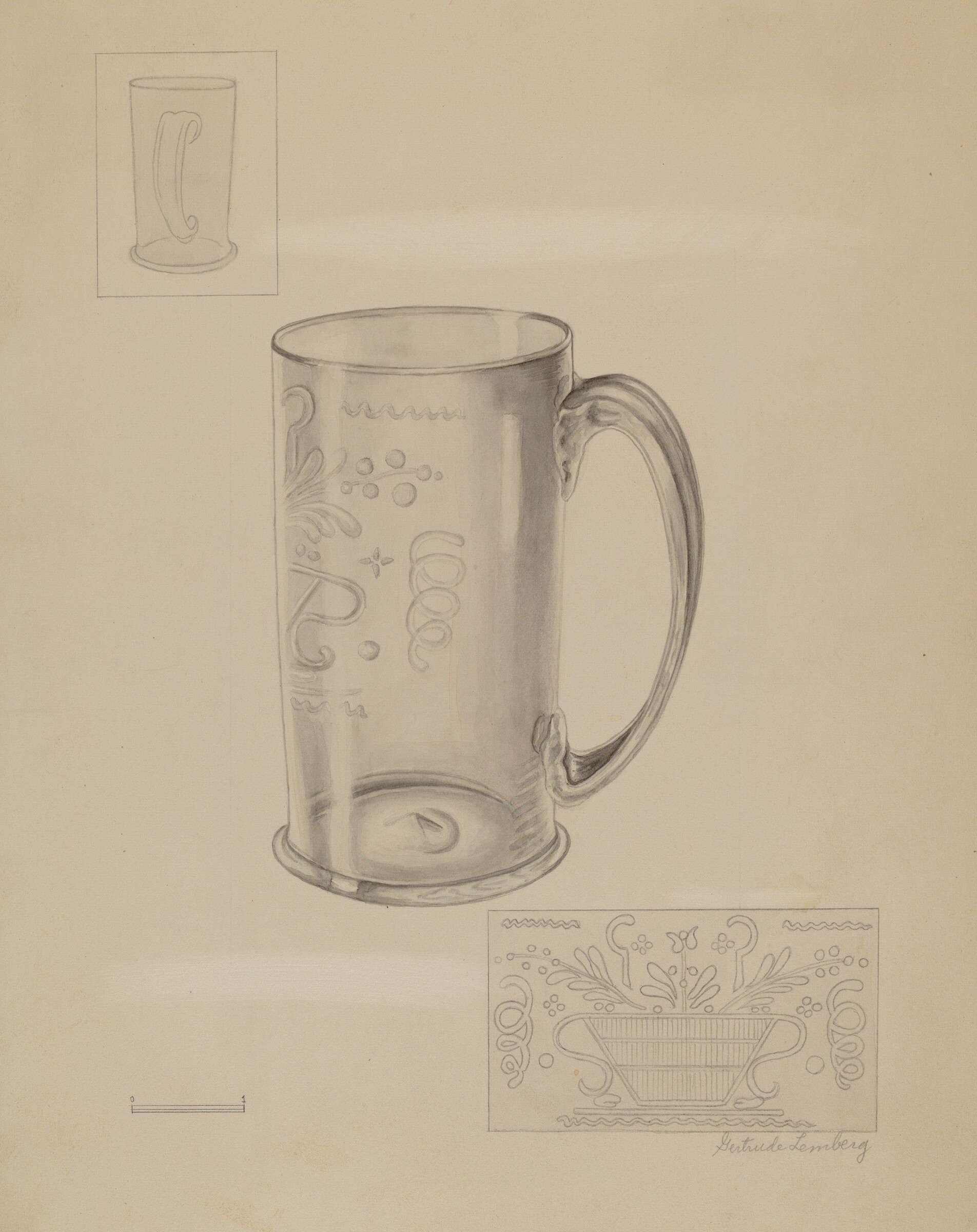 Mug, Gertrude Lemberg, c. 1936