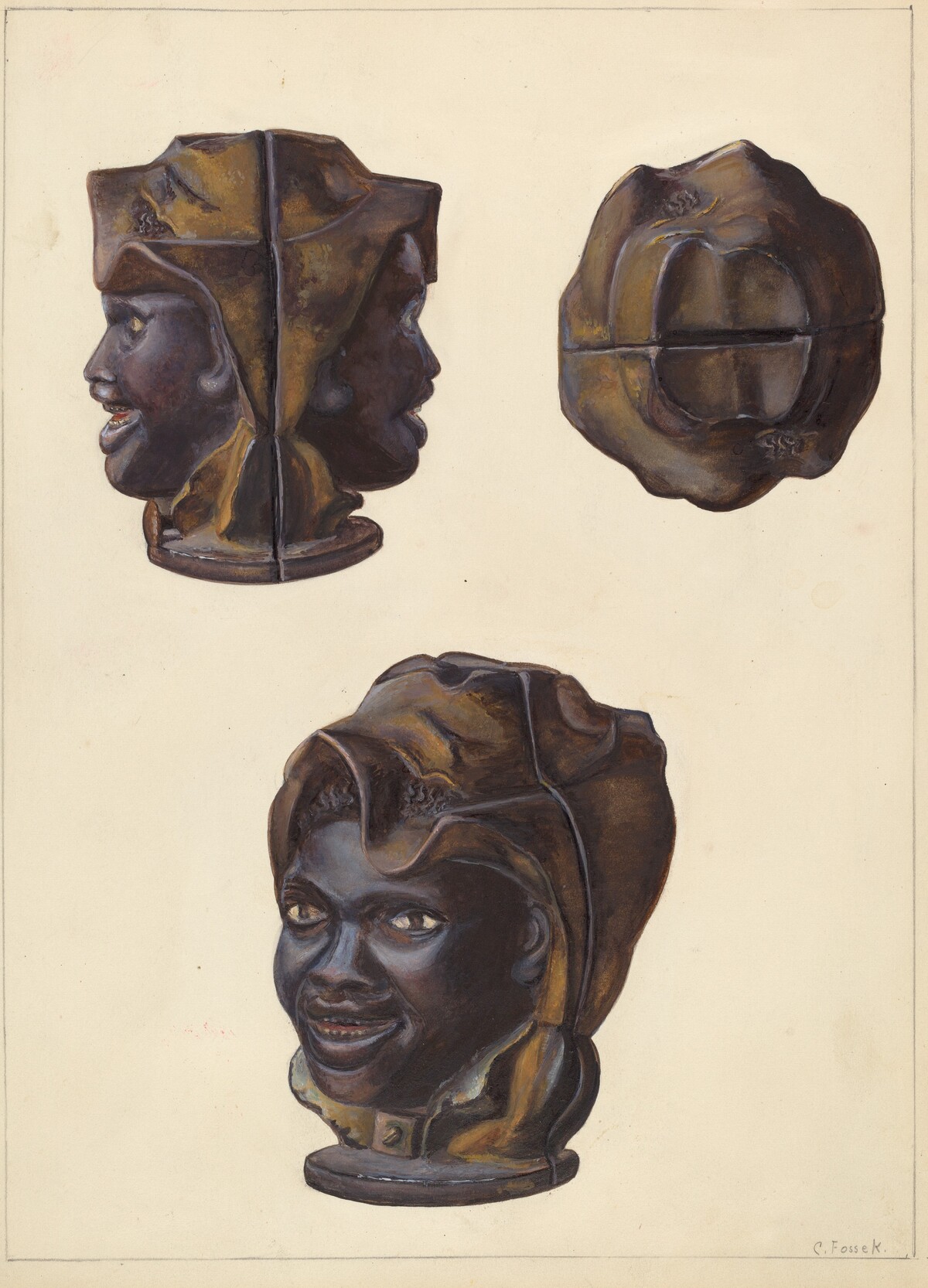 Double Faced Negro Head Bank
