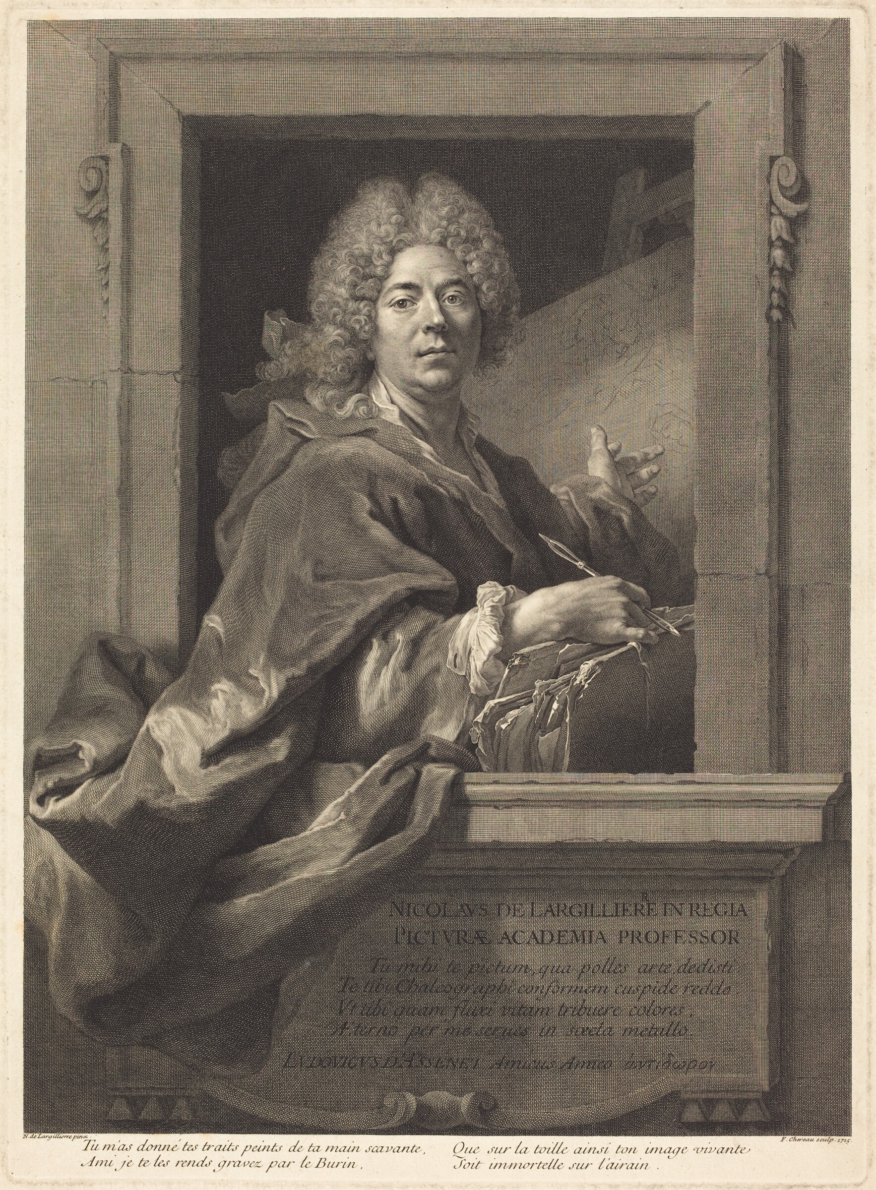 Nicolas de Largillierre, François Chereau I after Nicolas de Largillierre, 1715