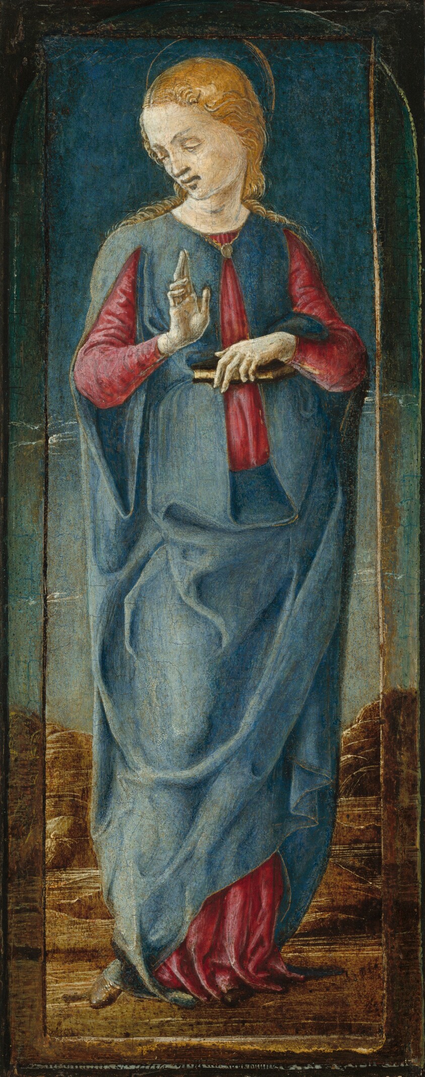 The Virgin Annunciate [middle right panel]