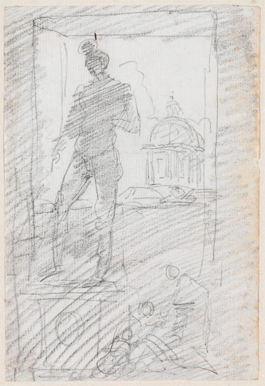 Statue of a Nude before a Window View