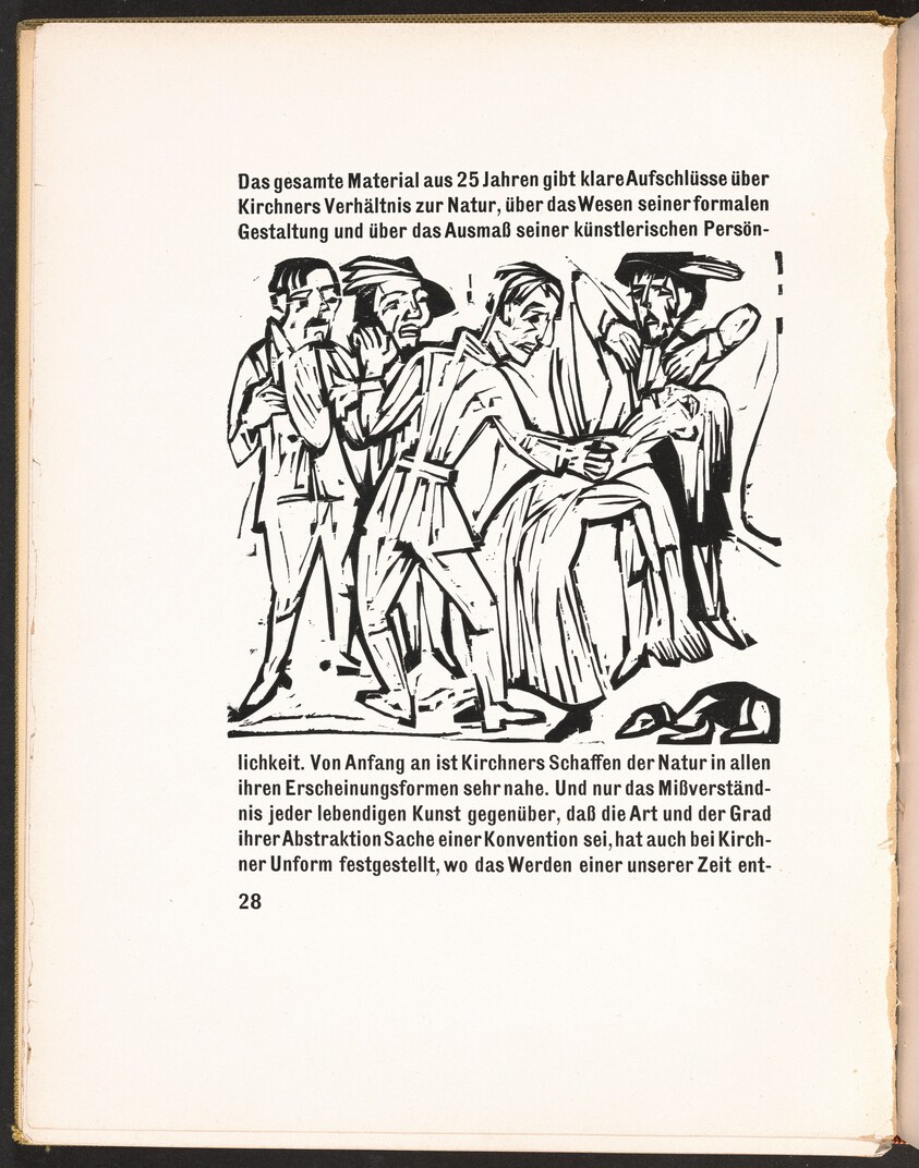 In-text plate from Kirchner Zeichnungen (Kirchner Drawings)