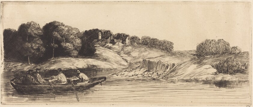Landscape with Boat, 1st plate  (Le paysage au bateau)