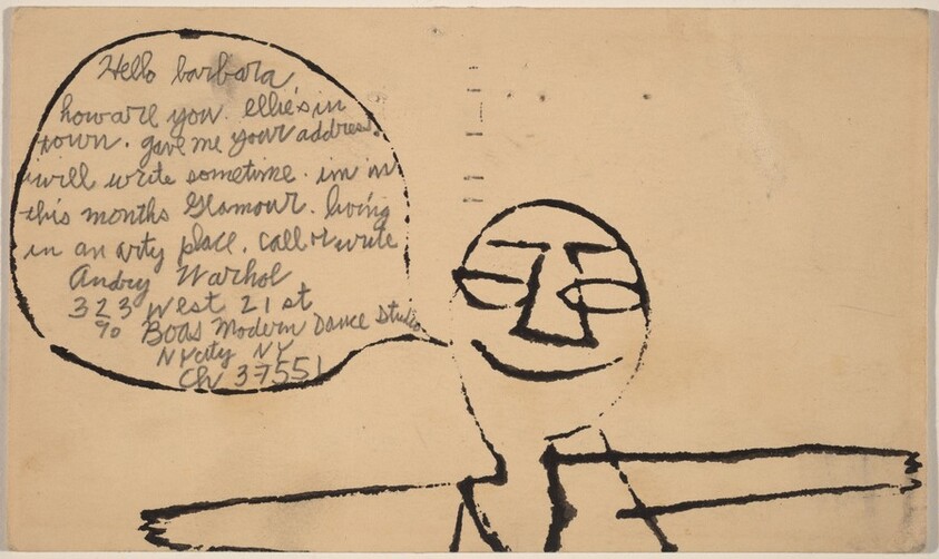 Postcard to Barbara Eisenberg