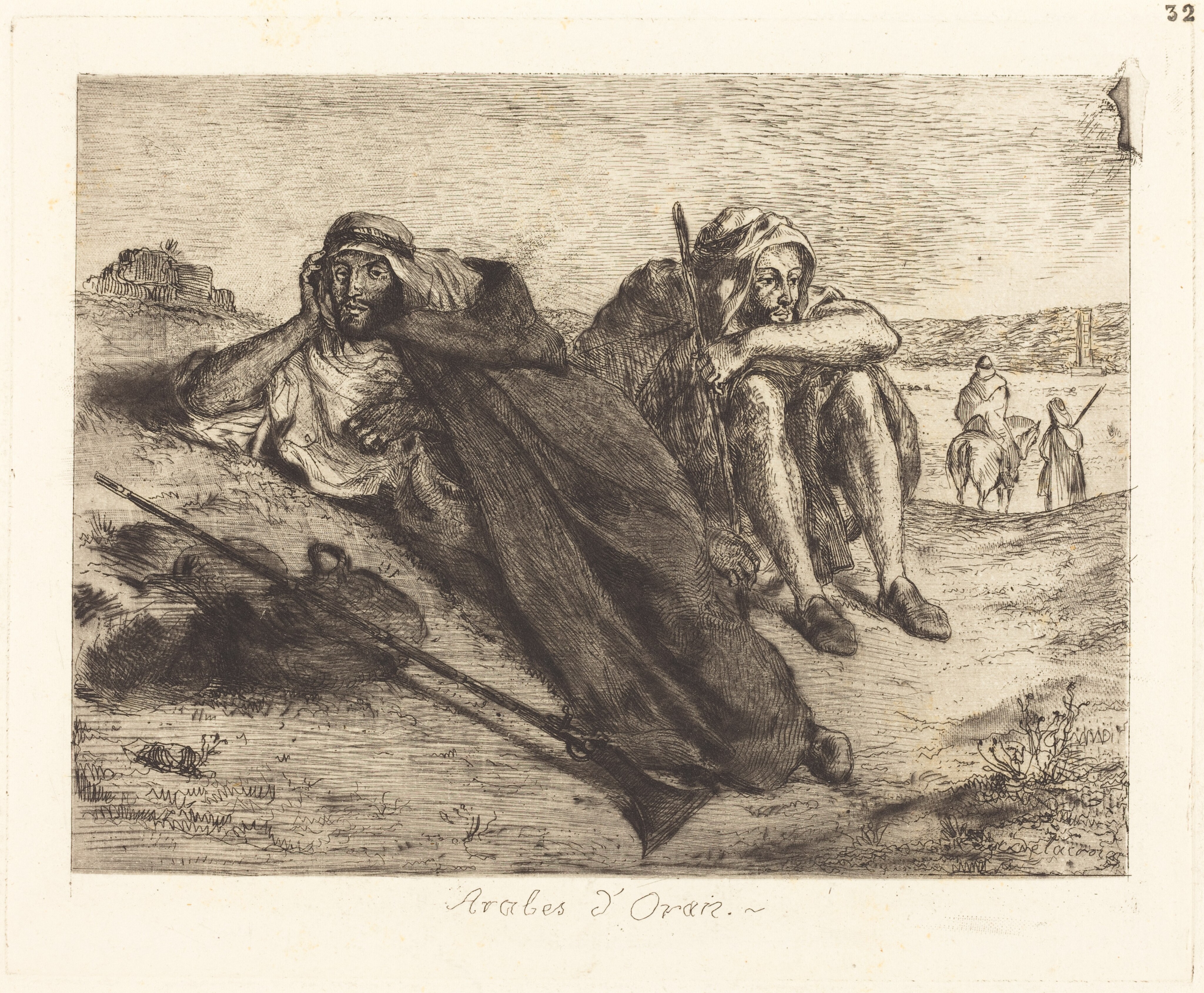 Tiger and Snake by Eugène Delacroix
