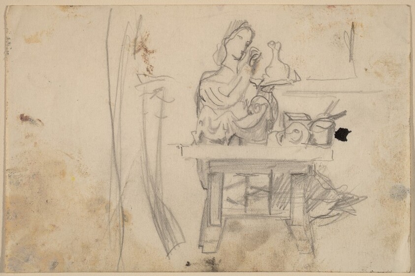 Woman Seated at a Table