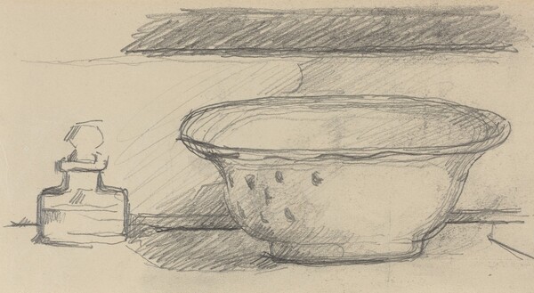 Wash Basin and Scent Bottle [recto]